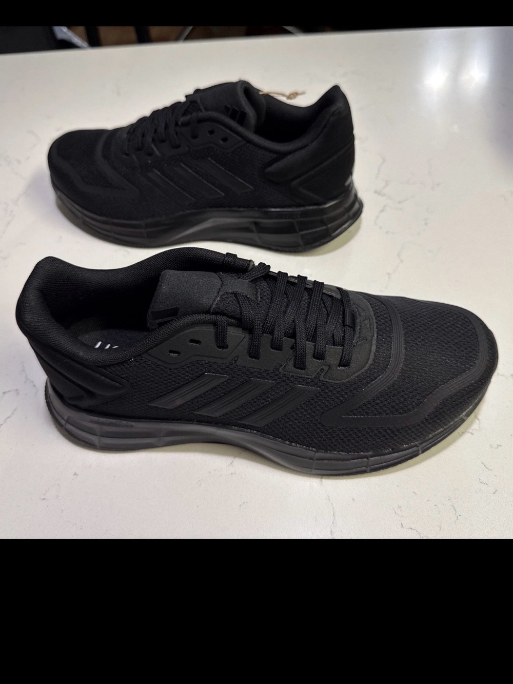 Adidas Duramo 10 Triple Black Running Shoes Men 7.5 / Women 8.5